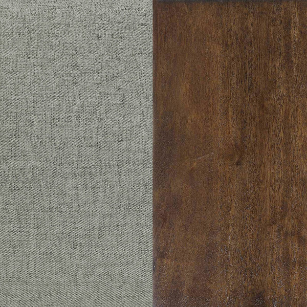 English Elm Caufield Grey Tufted Convertible Sofa Bed with Linen-Like Upholstery, Turquoise Accent & Walnut Legs B062P358303