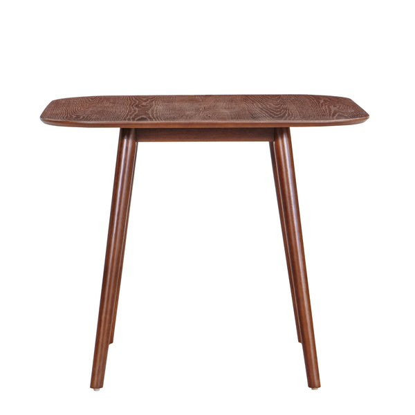 English Elm Christopher Knight Home® - SQUARE Mid-Century Dining Table with Tapered Legs, Solid Wood Frame, Sleek Communal Centerpiece Dark Walnut N771P355877T