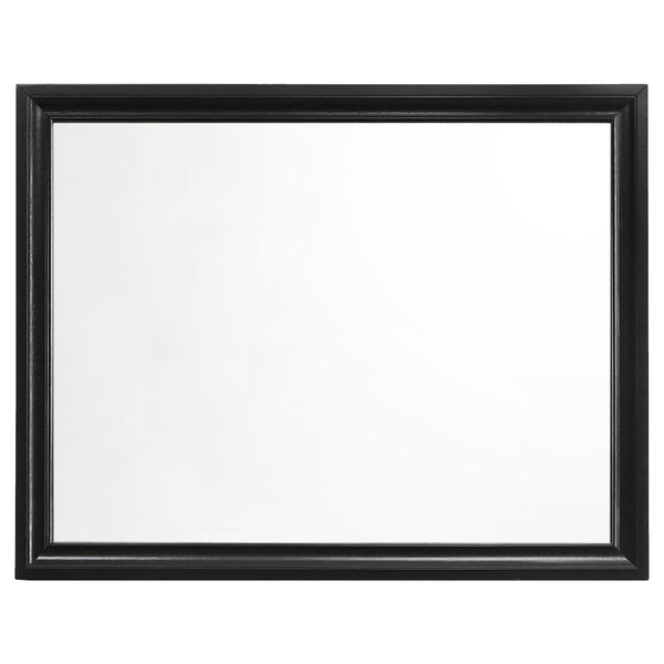 English Elm Annie Glam White Full Storage Bedroom Set with Crystal Pulls and Glitter Accents Black B062S01609