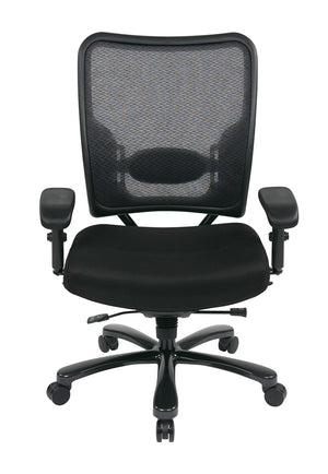 OSP Home Furnishings Big Tall Heavy Duty Ergonomic Office Chair with Mesh Back and 400 Lb Weight Capacity 75-7A773-231