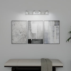English Elm Led Vanity Light Bar 28in Polished Chrome Dimmable Fixture for Bathroom Mirror W1340P328787