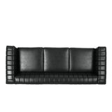 Christopher Knight Home® - Noble House - Drury Contemporary Channel Stitch 3 Seater Sofa With Nailhead Trim