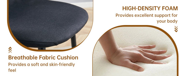 English Elm Table Modern Extendable Dining Set With 4 Black Linen-Cotton Chairs For Stylish Gatherings & Comfort W1151S04141-GIGA