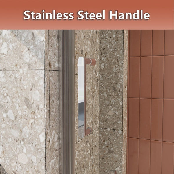 English Elm 56-60 in Semi-frameless Sliding Bathtub Door Matte Black 8mm Tempered Clear Glass W637P349407