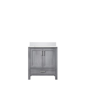 English Elm Distressed Grey Bath Vanity – 30" W X 22" D With Cultured Marble Top For Stylish Bathroom Updates B2731P259007