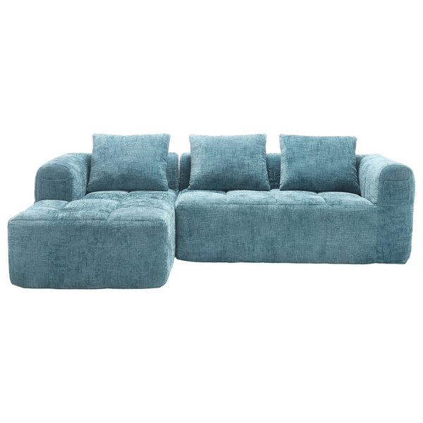 English Elm United We Win 98.42-Inch Modern Modular L-Shaped Sectional Sofa With Chaise & Smart Side Pockets W1568S00145-GIGA