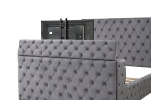 English Elm Encore 5-Piece Modern Tufted Queen Bedroom Set With Stylish Upholstered Bed And Ample Storage Options B009S01726