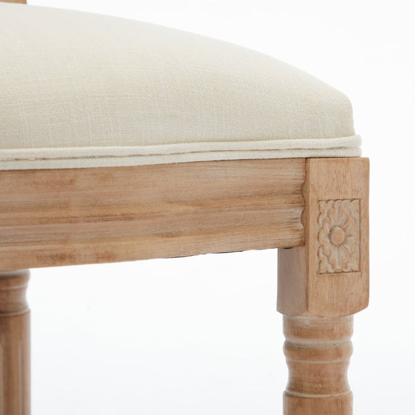 English Elm Solid Wood Bar Stools Set Of 2 – Elegant French Country Design With Upholstered Comfort For Your Bar W1622P221400-GIGA