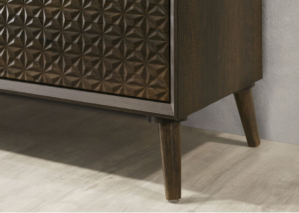 English Elm Contemporary Glam Nightstand Glossy White Lacquer Chrome Legs Dovetail Drawer Bedroom B2741P435315
