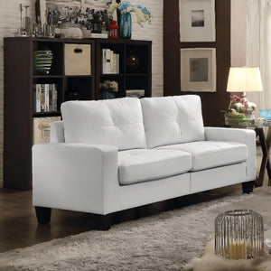 English Elm Newbury Modular Sofa with Pocketed Coil Seats and Kiln-Dried Hardwood Frame for Small Spaces White 42 L x 30 W x 21 H B078108256