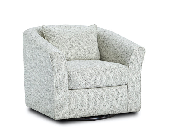 Fusion Winston Chit Chat Domino Swivel Accent Chair – Stylish Black/White Design For Ultimate Comfort Black,White Ws,98% Polypropylene,2% Polyester 53-02s Chit Chat Domino Swivel Chair