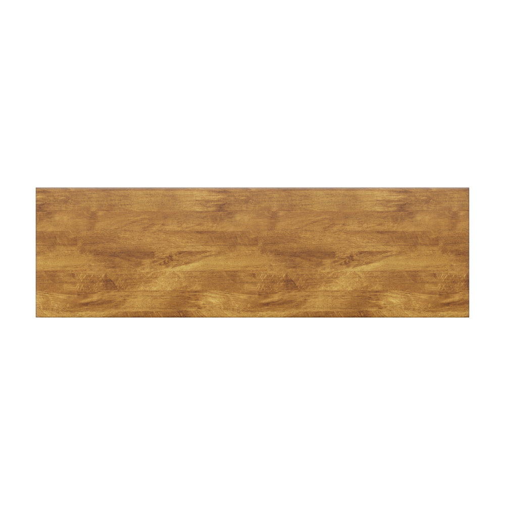 Homelegance Solid Rubberwood Trestle Dining Bench Farmhouse Style for Entryway or Room Oak / Antique Black 530-13BK(3A)