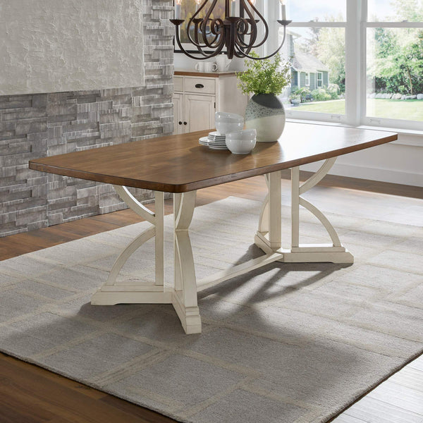 Lea 78 Inch Solid Rubberwood Rectangular Dining Table Seats Eight for Family Meals
