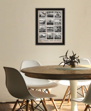Homeroots Old Friends Cars Are The Best Decorative Wall Art Print For Rustic And Modern Home Decor Spaces Black And Gold Wood 530006