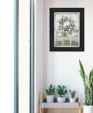 Homeroots Spring Farm View Black Framed Print Wall Art - Rustic Chic Decor For Stylish Home Makeover 19"X15"  Wood 530032