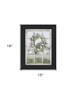 Homeroots Spring Farm View Black Framed Print Wall Art - Rustic Chic Decor For Stylish Home Makeover 19"X15"  Wood 530032