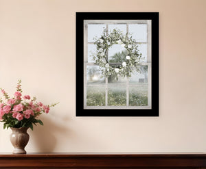 Homeroots Spring Farm View Framed Print Wall Art - Rustic Decor To Revitalize Your Space With Style And Elegance Black Wood 530033