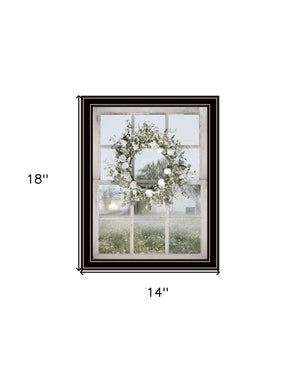 Homeroots Spring Farm View Framed Print Wall Art - Rustic Decor To Revitalize Your Space With Style And Elegance Black And Gold Wood 530034