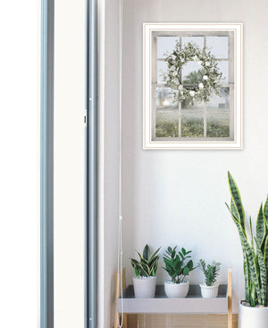 Homeroots Spring Farm View Framed Print Wall Art - Rustic Decor To Revitalize Your Space With Style And Elegance White Wood 530035