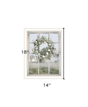 Homeroots Spring Farm View Framed Print Wall Art - Rustic Decor To Revitalize Your Space With Style And Elegance White Wood 530035