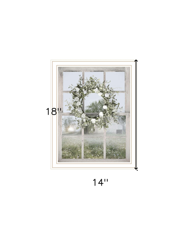 Homeroots Spring Farm View Framed Print Wall Art - Rustic Decor To Revitalize Your Space With Style And Elegance White Wood 530035