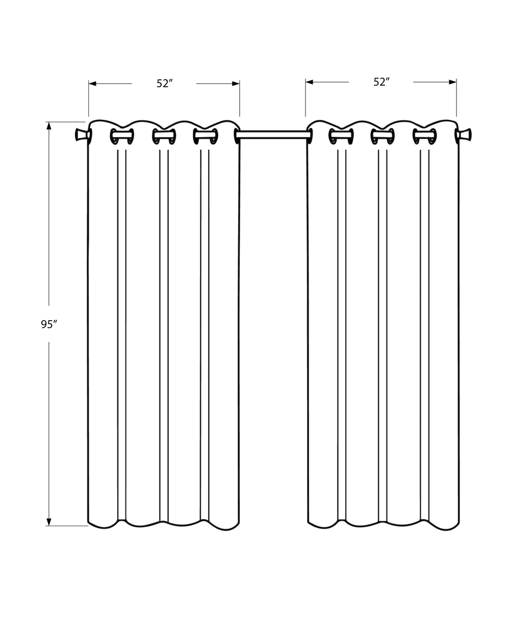 English Elm Curtain 2-Pack 54"x95" Room-Darkening Grommet Panels in Silver Micro-Suede — Modern Privacy Drapes B2710P218784