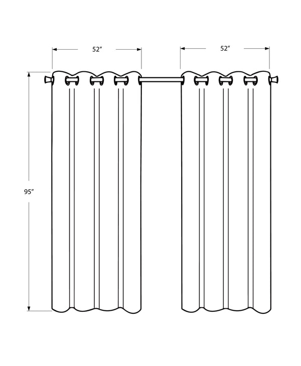 English Elm Curtain 2-Pack 54"x95" Room-Darkening Grommet Panels in Silver Micro-Suede — Modern Privacy Drapes B2710P218784