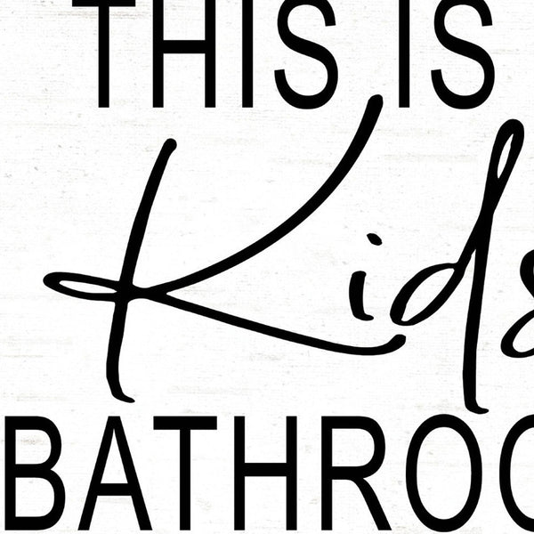 Homeroots Kids Trendy Framed Print Wall Art For Bathroom – Rustic Farmhouse Decor To Elevate Your Space White Wood 530099