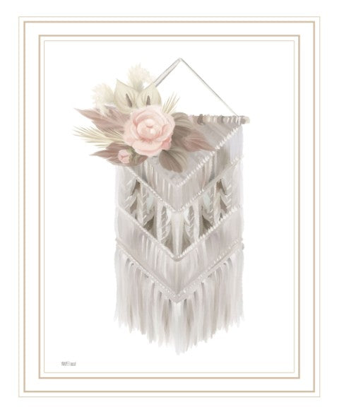 Homeroots Bohemian Macrame Wall Art Print - Rustic Farmhouse Decor For A Modern And Stylish Home Focal Point White Wood 530129