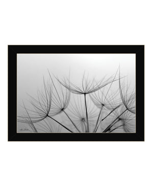 Homeroots Love Is A Delicate Flower Black Framed Print Wall Art Black Wood 530159