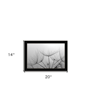 Homeroots Love Is A Delicate Flower Black Framed Print Wall Art Black Wood 530159