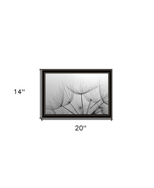 Homeroots Love Is A Delicate Flower Black Framed Print Wall Art Black And Gold Wood 530160