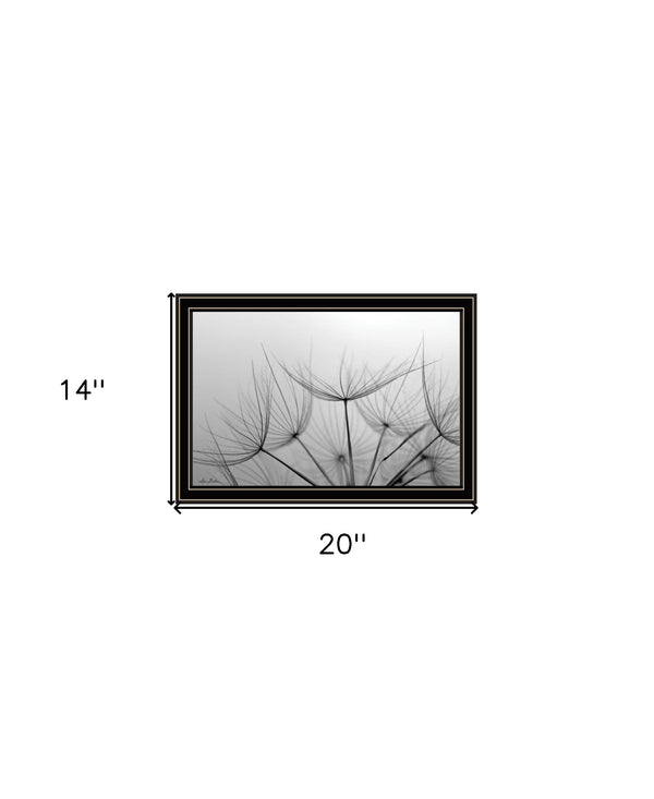 Homeroots Love Is A Delicate Flower Black Framed Print Wall Art Black And Gold Wood 530160