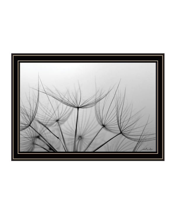 Homeroots Love Is A Delicate Flower Black Framed Print Wall Art Black And Gold Wood 530160