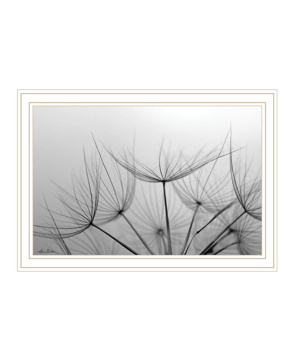 Homeroots Love Is A Delicate Flower White Framed Print Wall Art White Wood 530161