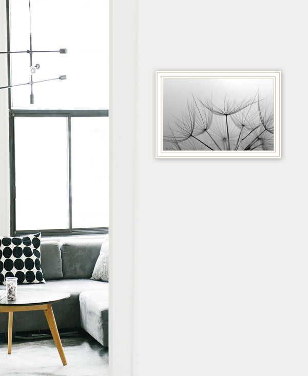 Homeroots Love Is A Delicate Flower White Framed Print Wall Art White Wood 530161