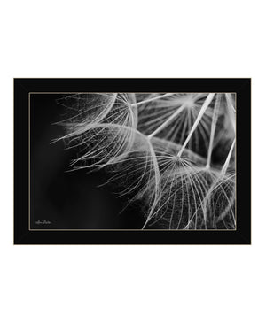 Homeroots Delicate Beauty Black Framed Print Wall Art Black Wood 530163