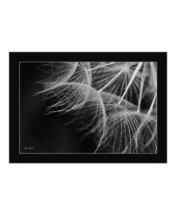Homeroots Delicate Beauty Black Framed Print Wall Art Black Wood 530163