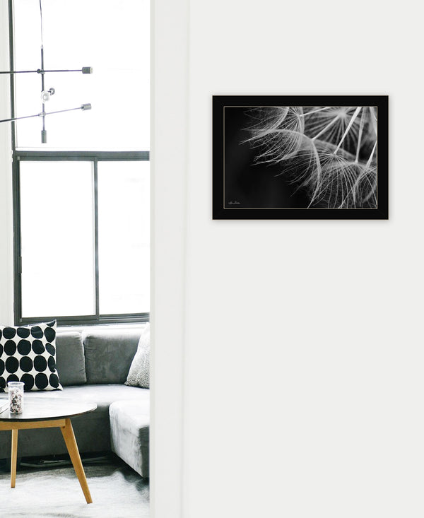 Homeroots Delicate Beauty Black Framed Print Wall Art Black Wood 530163