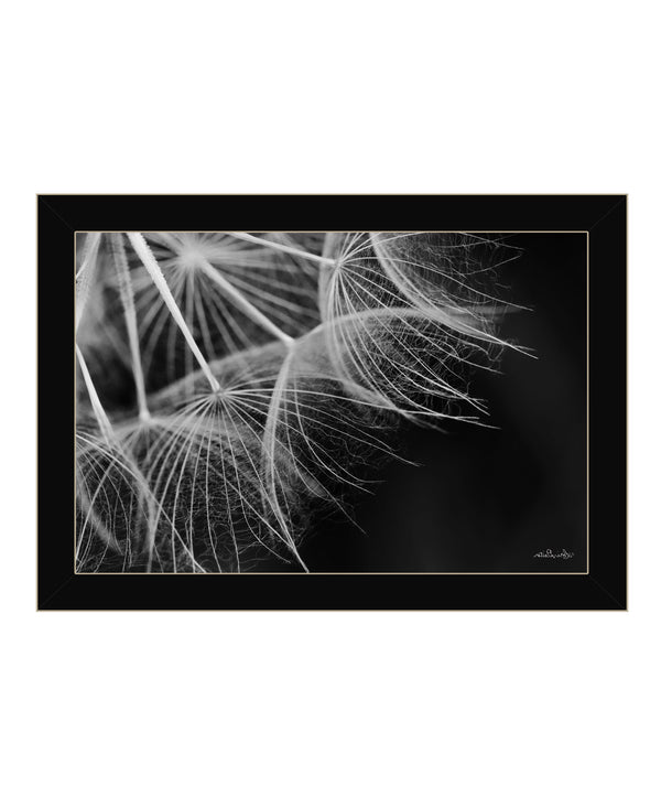 Homeroots Delicate Beauty Black Framed Print Wall Art Black Wood 530163