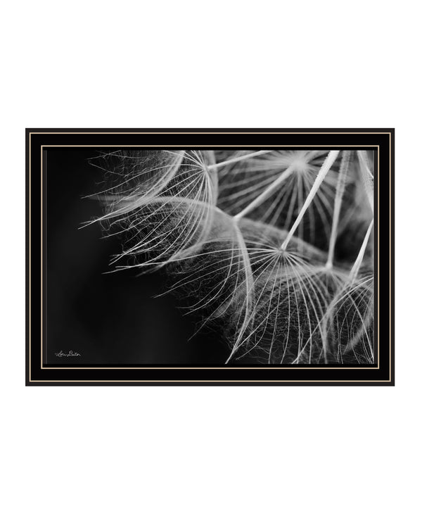 Homeroots Delicate Beauty Black Framed Print Wall Art Black And Gold Wood 530164
