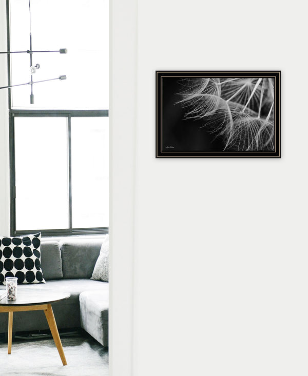 Homeroots Delicate Beauty Black Framed Print Wall Art Black And Gold Wood 530164