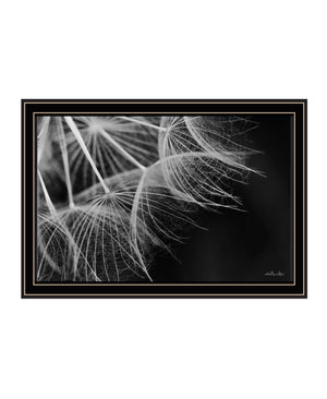 Homeroots Delicate Beauty Black Framed Print Wall Art Black And Gold Wood 530164