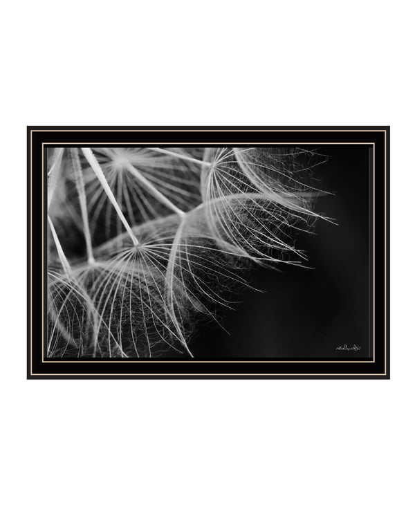 Homeroots Delicate Beauty Black Framed Print Wall Art Black And Gold Wood 530164