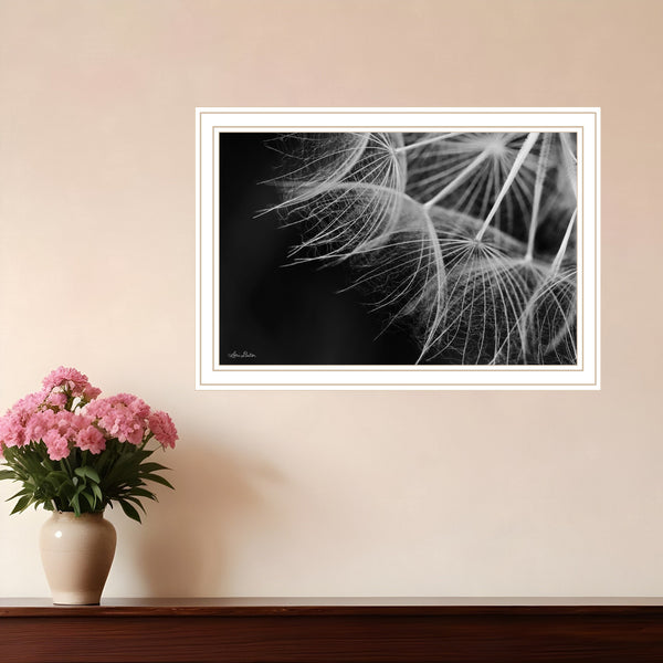 Homeroots Delicate Beauty White Framed Print Wall Art White Wood 530165