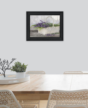 Homeroots My Lavender Black Framed Print Wall Art – Rustic Modern Decor For Stylish Home Accents, 15"X19"  Wood 530174