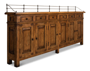 Sarreid Covent Gardens Sideboard - Elegant Fruitwood Finish With Durable Acacia Wood For Timeless Style Brown  53021