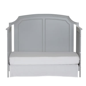 Homeroots Gray Solid And Manufactured Wood Standard Four In One Convertible Crib   530219