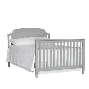 Homeroots Gray Solid And Manufactured Wood Standard Four In One Convertible Crib   530219