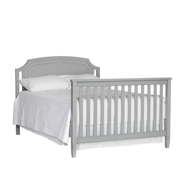 Homeroots Gray Solid And Manufactured Wood Standard Four In One Convertible Crib   530219